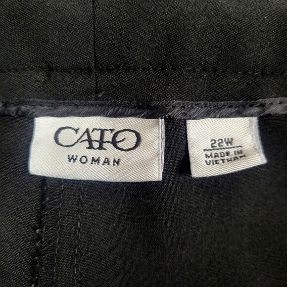 Cato Black Dress‎ Pants Women's Size 22W - Picture 4 of 7